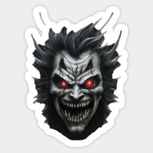 creepy face Sticker